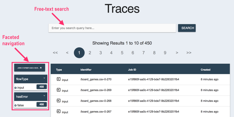 Displaying traces Quickstart 1